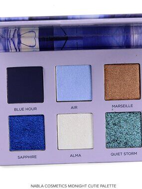 Nabla Cutie Palette Midnight NIB Smoky Glam Eyeshadow NIB 🌙✨